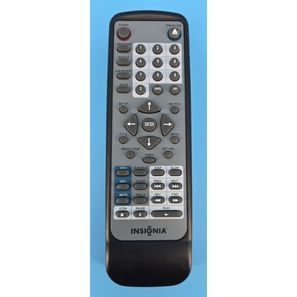 Insignia DVD Player Remote, Gray - OEM‎ for NSDVD1, NSCADVD, 3225190, NSUPDVD,
